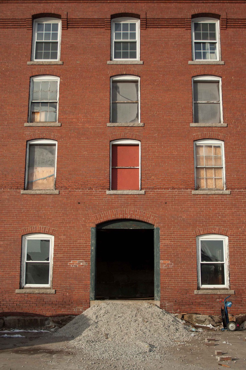 Mill Number 12 Annex in Manchester, New Hampshire, where Longleaf Lumber reclaimed maple flooring and Heart Pine beams.