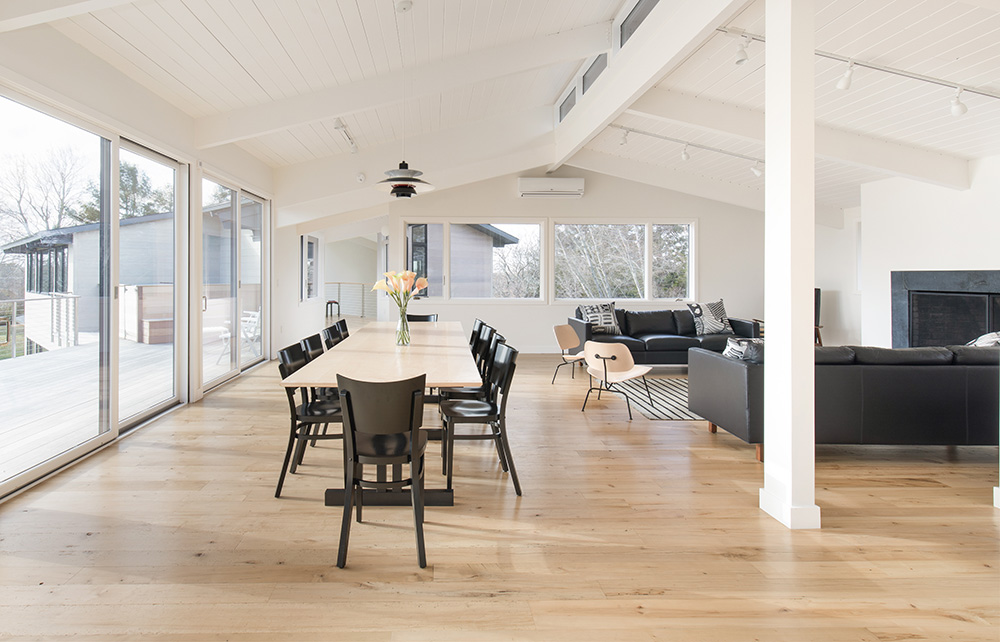 Reclaimed Maple Flooring In Private Home - Finish is Vermont Naturals Water Based Polyurethane