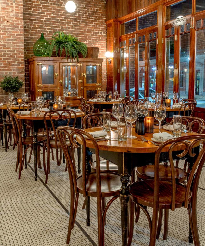 Capo Restaurant Reclaimed Oak Tables