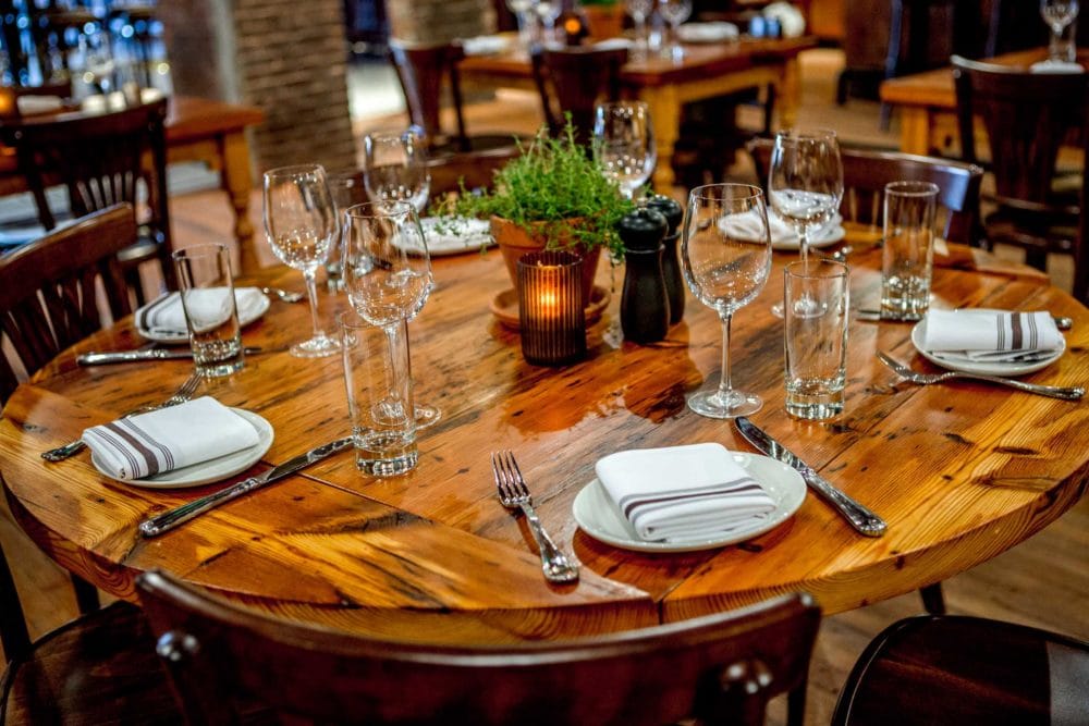 Capo Restaurant Reclaimed Northern Hard Pine Tables