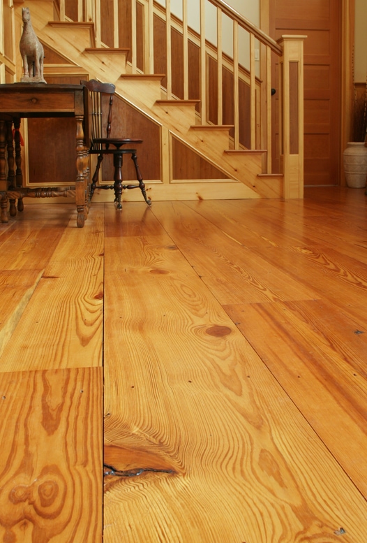 Reclaimed #2 Flatsawn Heart Pine Flooring ~ New Hampshire