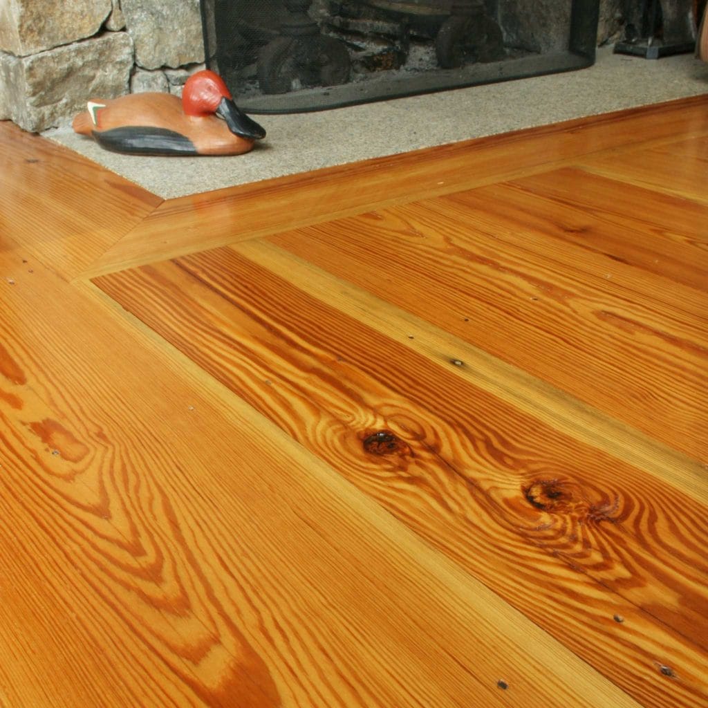 #2 Select Reclaimed Heart Pine Flooring ~ Private Residence, New Hampshire