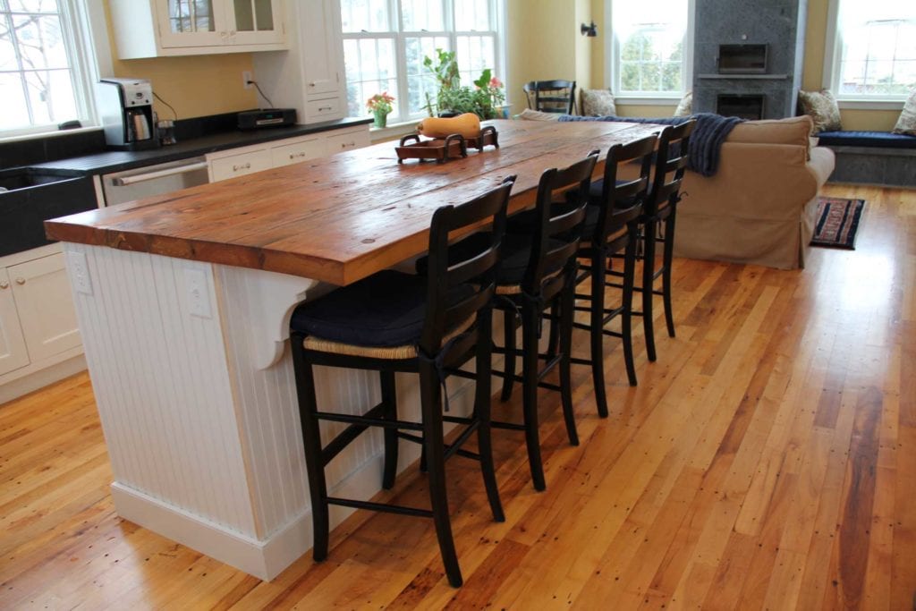 Reclaimed Rustic Pine Countertop ~ Private Residence