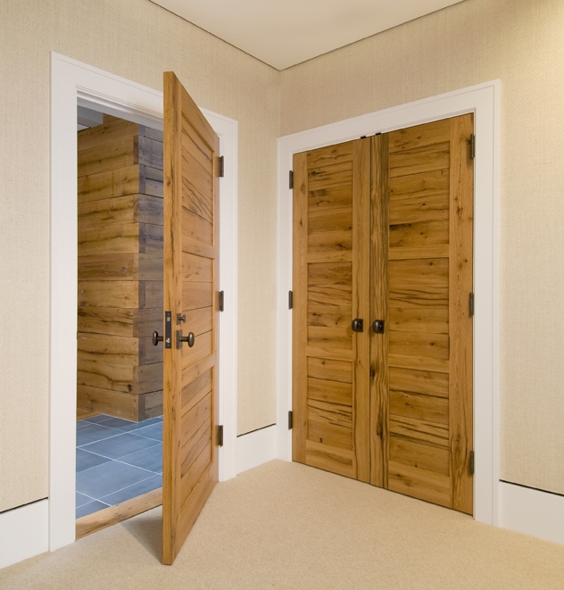 Custom-Milled Reclaimed Oak Door ~ Cambridge, MA