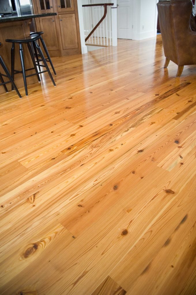 Reclaimed Rustic Heart Pine Flooring