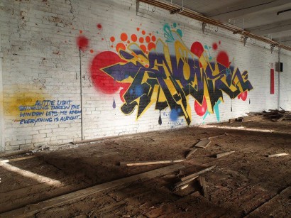 Graffiti in Holyoke, MA Albion Paper Mill