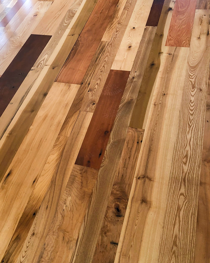 Bright-Milled Mixed Hardwoods Flooring