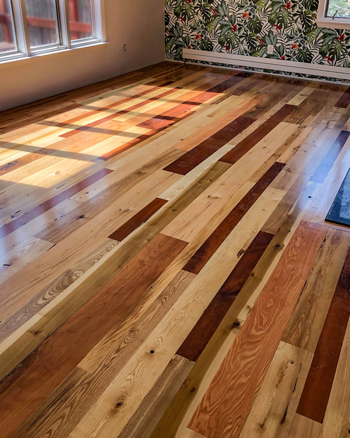 Bright-Milled Mixed Hardwoods Flooring