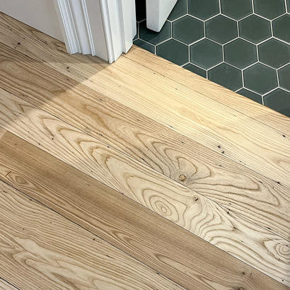 Emerald Ash Stair Treads in Private Home