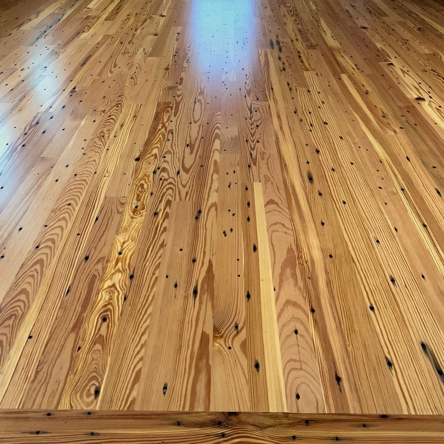 Reclaimed Heart Pine Naily Grade Floor