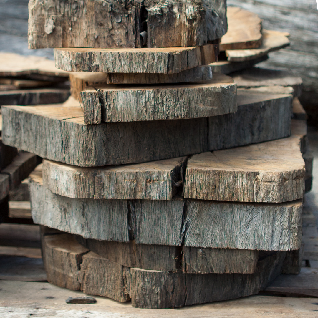 Reclaimed Live Oak Pedestals Longleaf Lumber