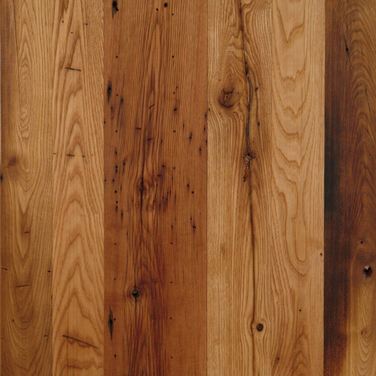 Reclaimed American Chestnut Flooring - Random, Wider Widths
