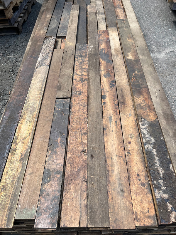'As Is' Salvaged Factory Maple Flooring