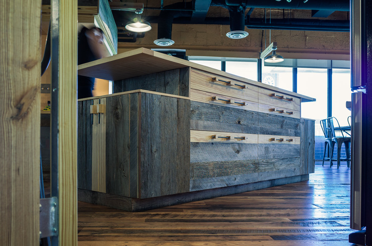 Longleaf Lumber Reclaimed Antique Cafe