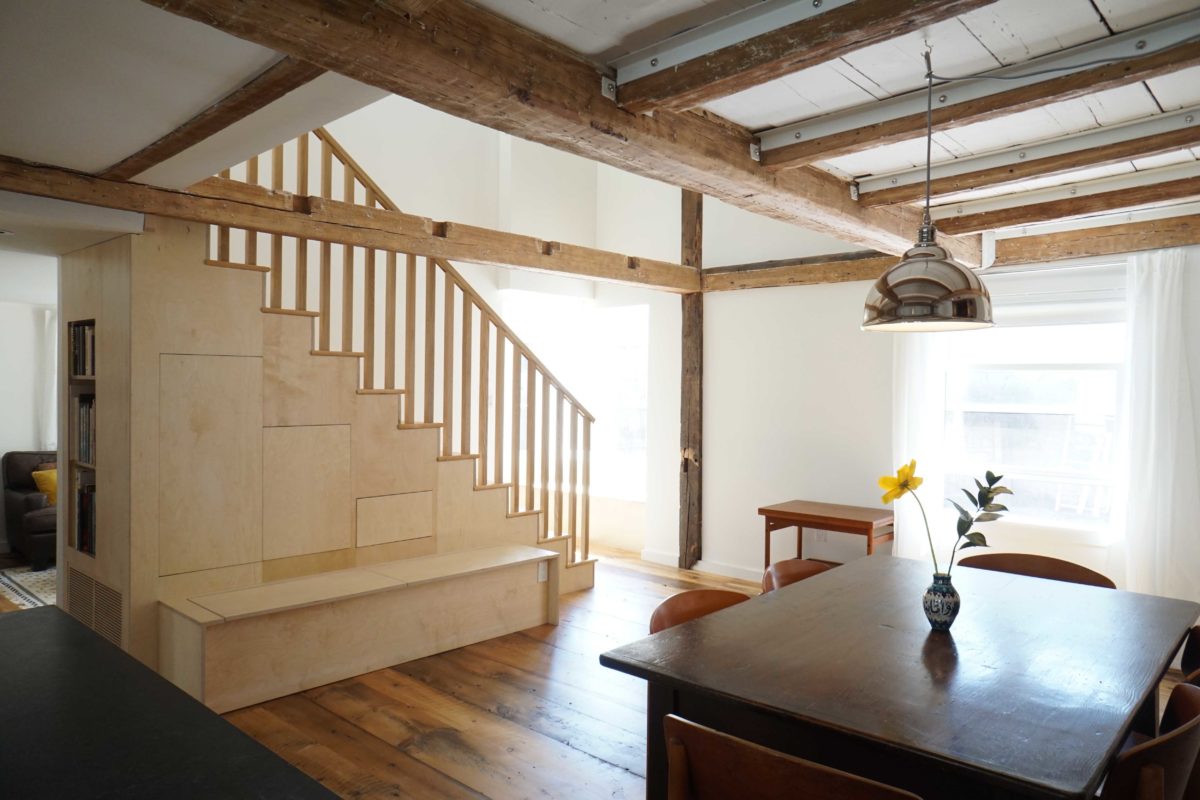 Reclaimed Wide Eastern White Pine Flooring & Stair Treads