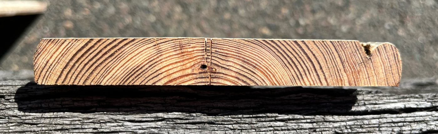 Original Painted Beaded Heart Pine Paneling
