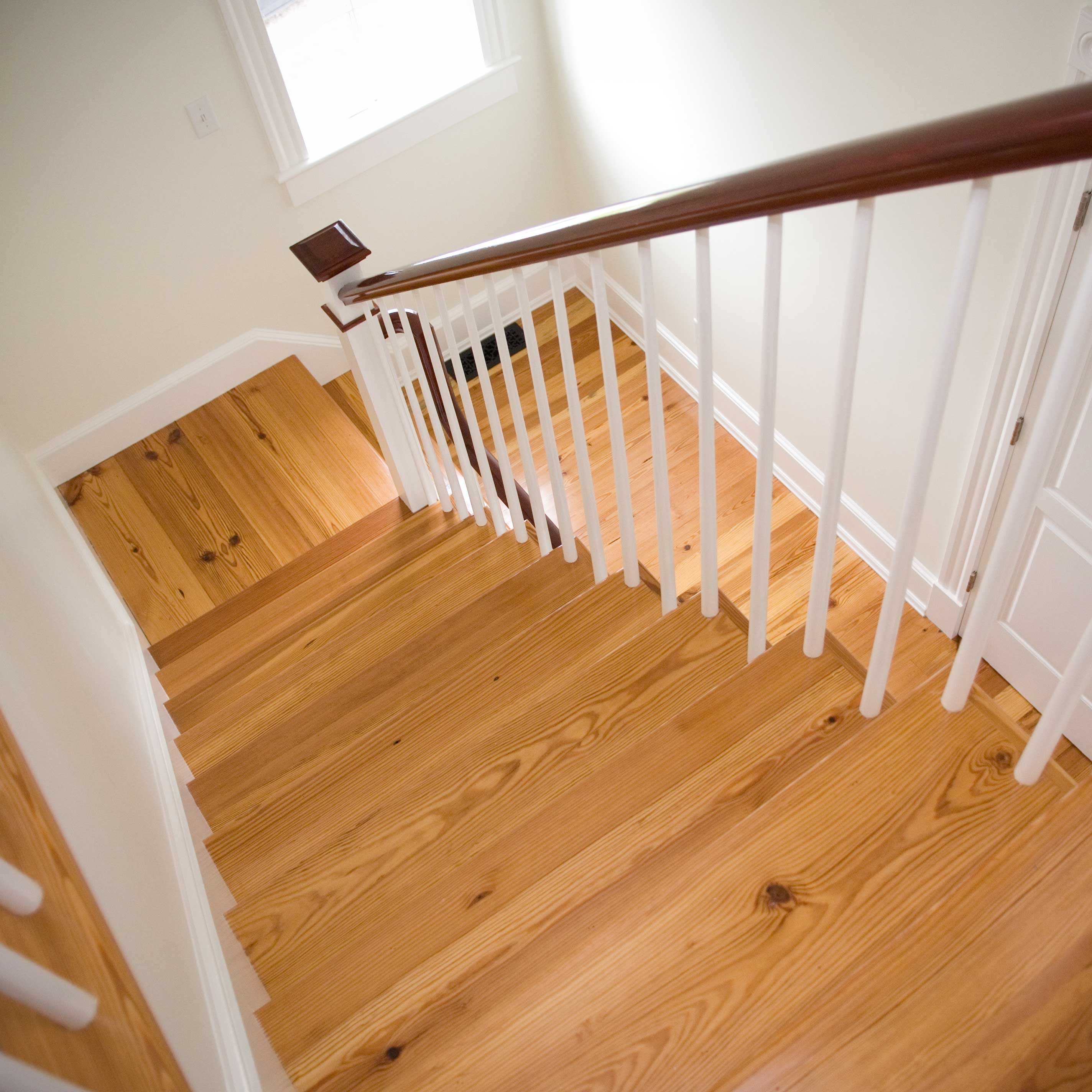 Longleaf Lumber - Custom Reclaimed Wood Stair Treads 