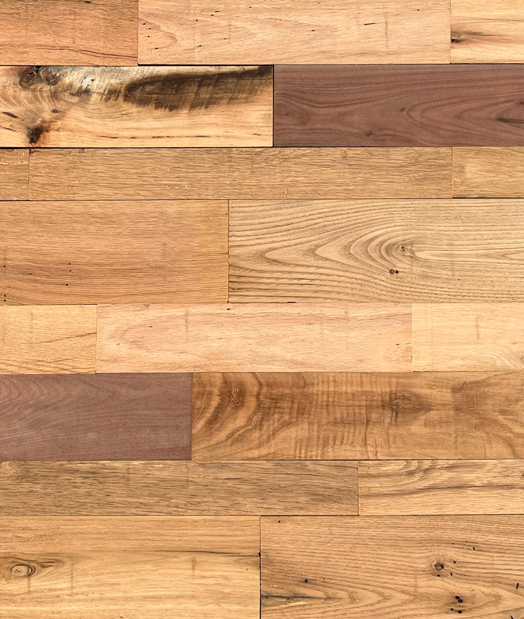 Reclaimed Mixed Hardwoods Flooring In Shorter Lengths
