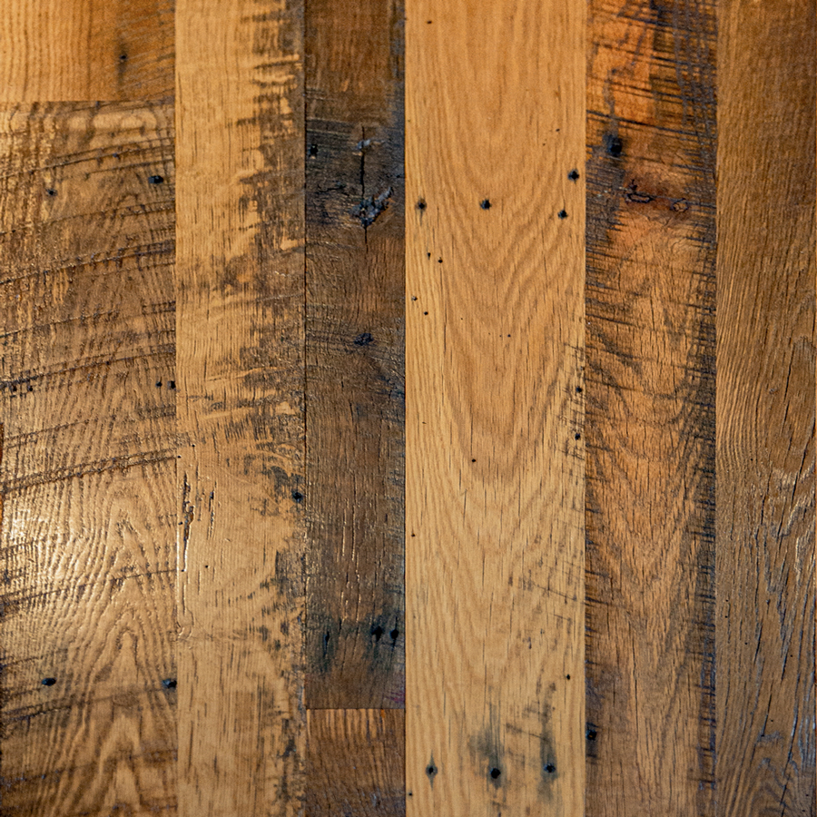 Reclaimed Skip-Planed Oak Flooring