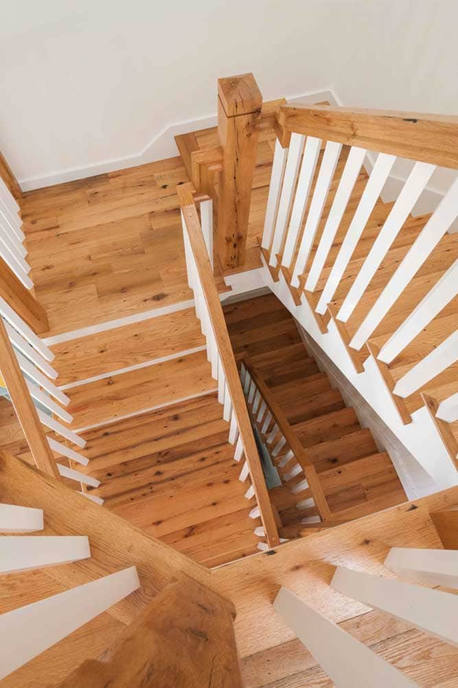 Reclaimed Red & White Oak Stairs