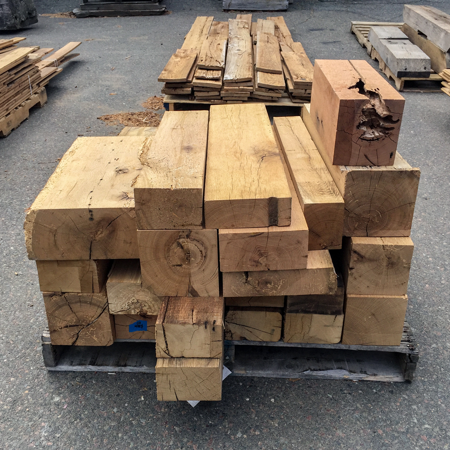 Short Surfaced Reclaimed Wood Beams
