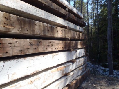 Reclaimed Beams from the Elizabeth Mill