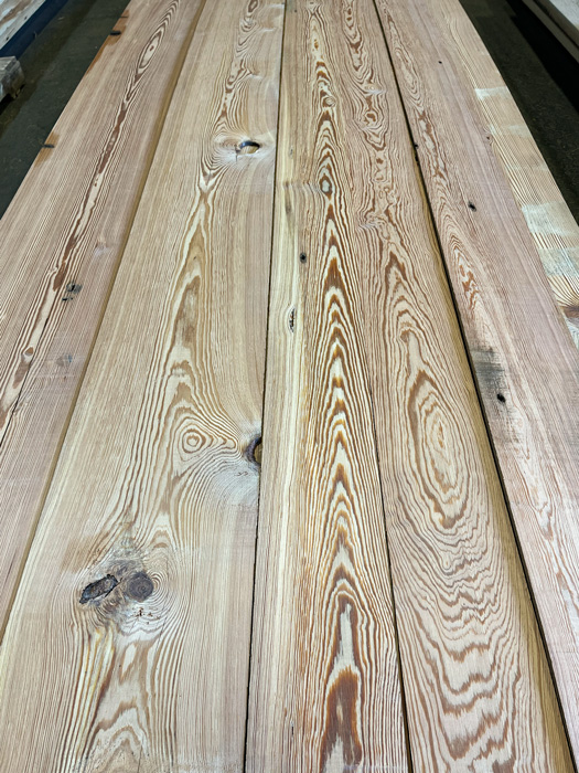 Reclaimed Heart Pine Quarter Inch Lumber