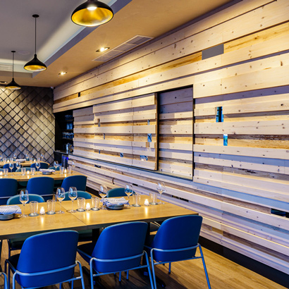 Reclaimed Spruce Restaurant Paneling