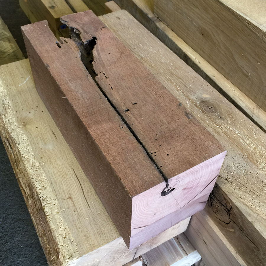 Short Surfaced Reclaimed Wood Beams