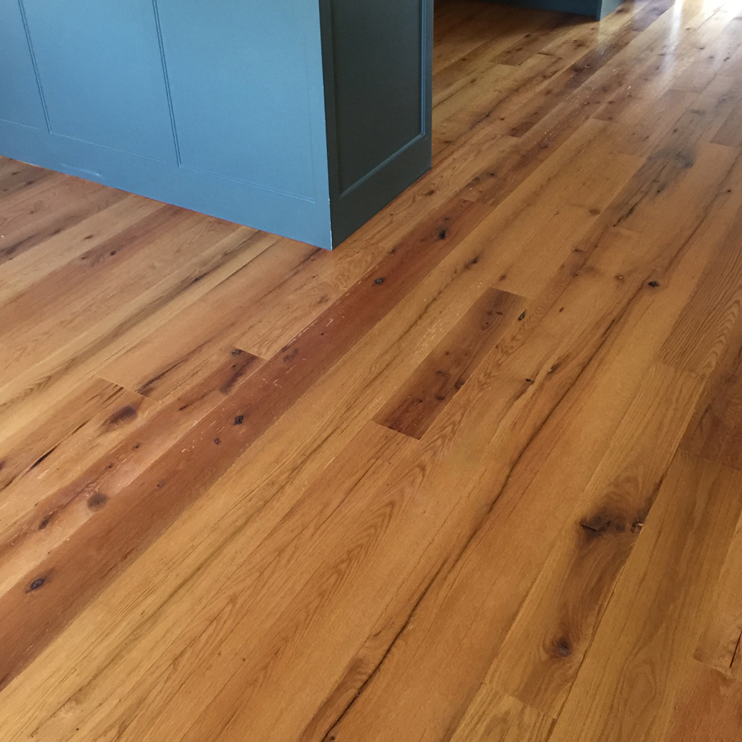 Reclaimed Red Oak Flooring in Private Home