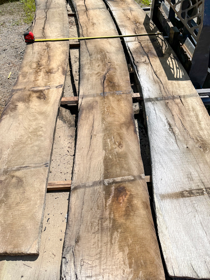 Salvaged Live Oak Roughsawn Boards