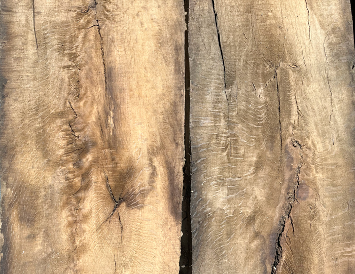 Salvaged Live Oak Roughsawn Boards