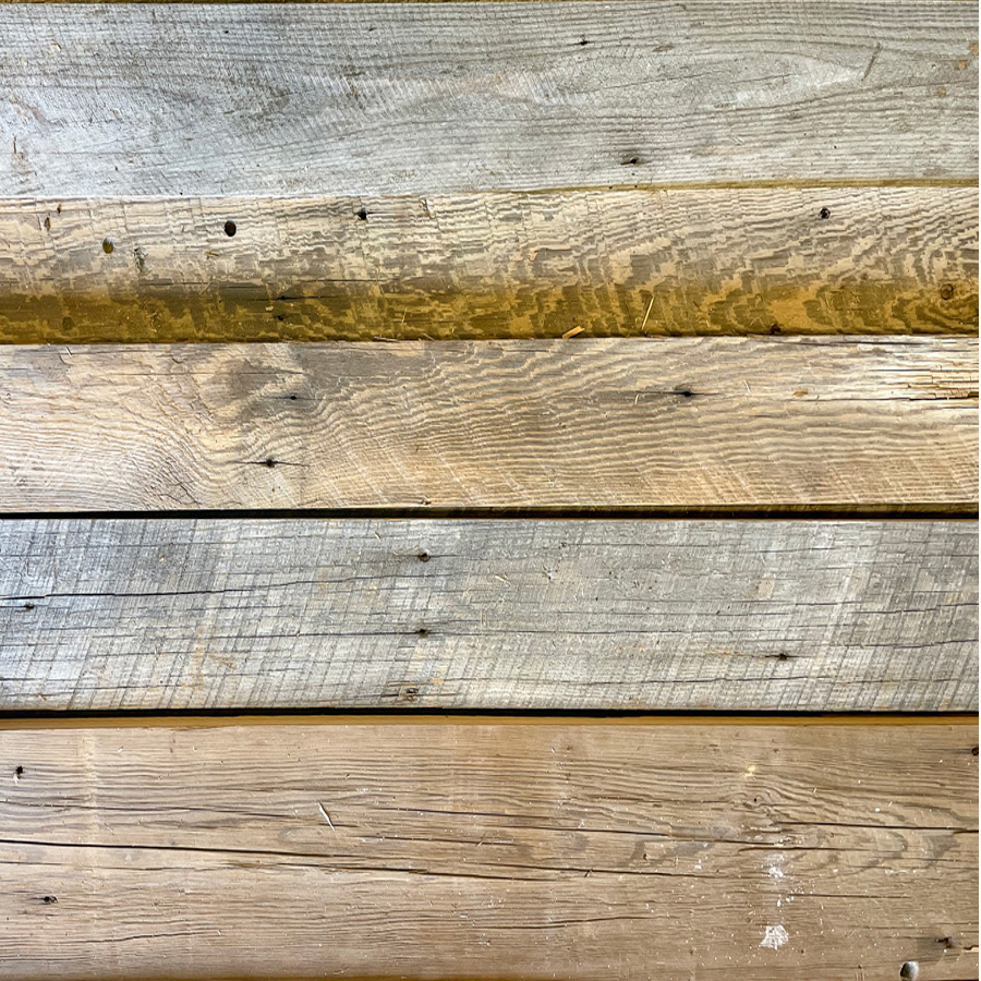 Mixed Softwoods Wire-Brushed Barn Board