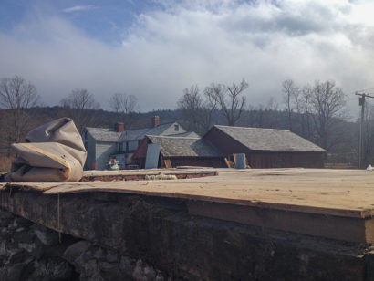 Decking of J&J Maggs Antiques Barn in Conway, Massachusetts After Tornado