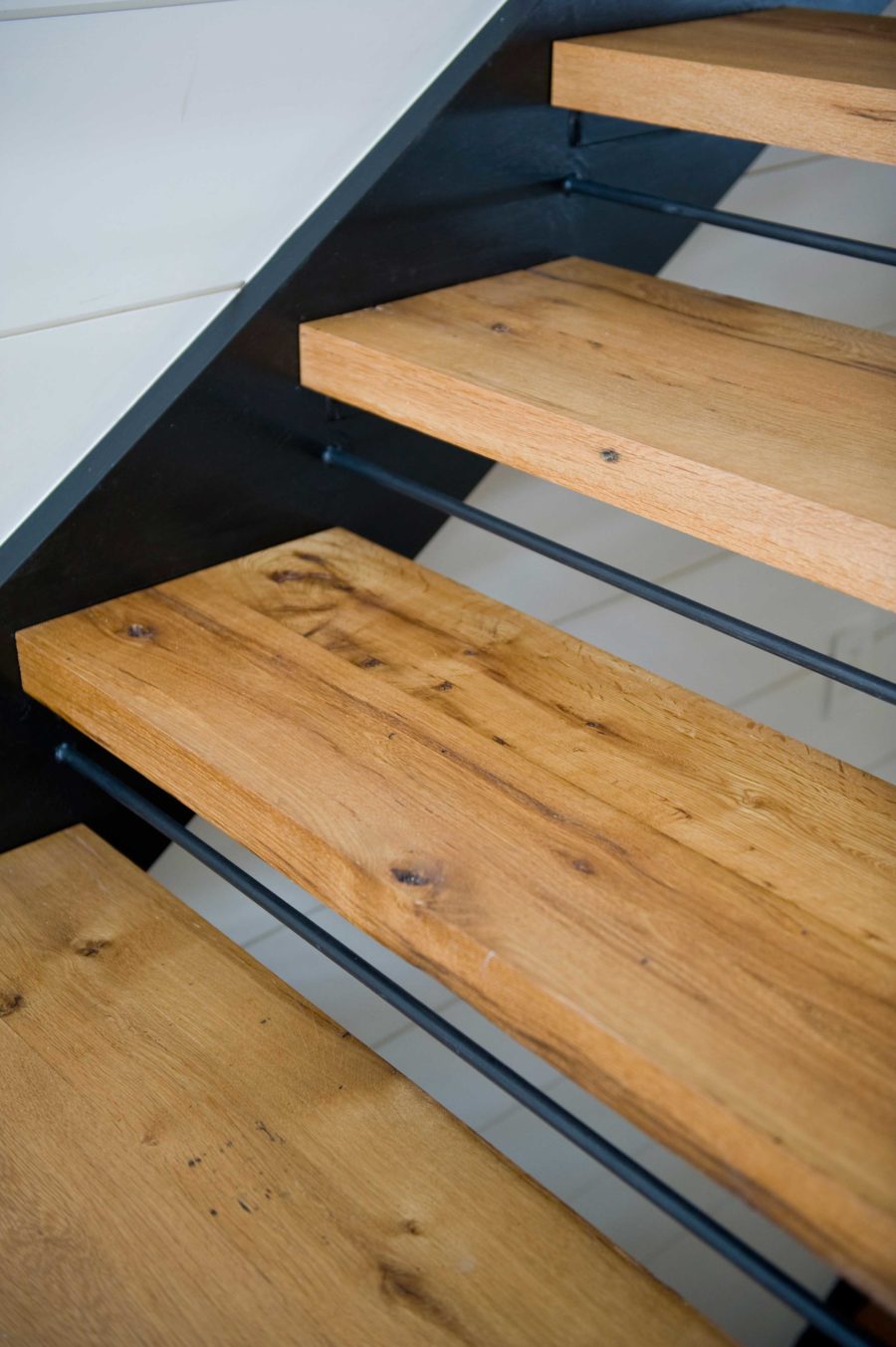 Reclaimed Oak Stair Treads ~ Maine Private Residence